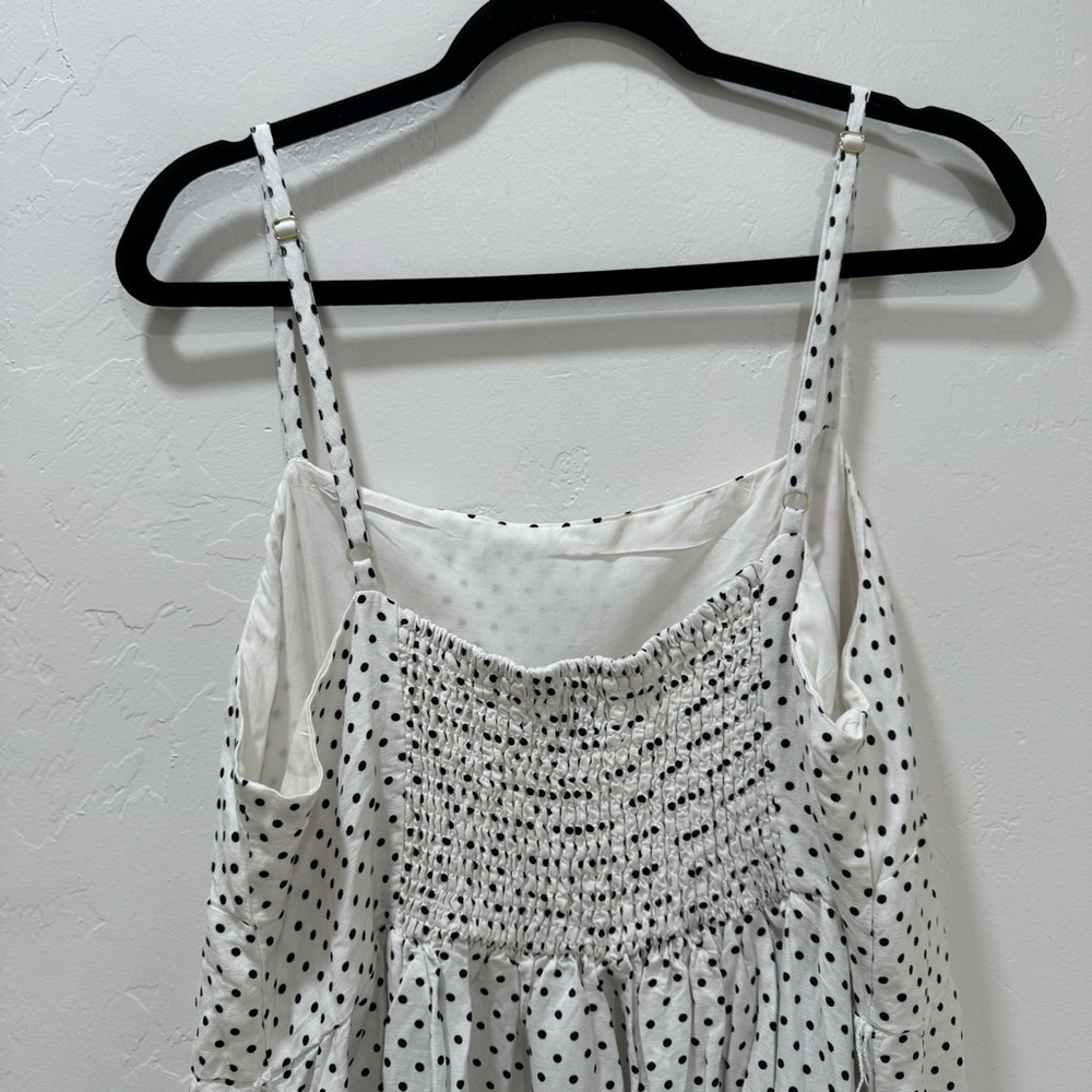 Kate Spade X Target Midi Dress Cream Black Polka Dot Women's XXL *NO BELT - Picture 9 of 15